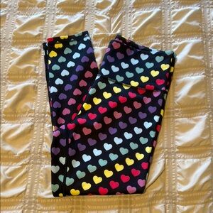 WODBOTTOM CrossFit Work Out Leggings RAINBOW HEARTS